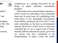 Sustainability Competencies in Higher&nbsp;Education